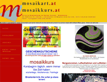 Tablet Screenshot of mosaikart.at